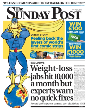 Cover of The Sunday Post (Central Edition)