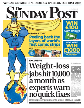 Cover of The Sunday Post (Newcastle)