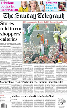 Cover of The Sunday Telegraph