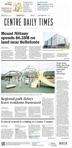 Cover of Centre Daily Times (Sunday)