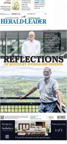 Cover of Lexington Herald-Leader (Sunday)