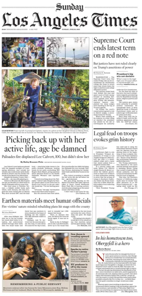 Cover of Los Angeles Times (Sunday)