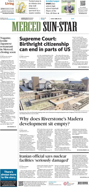 Cover of Merced Sun-Star (Saturday)