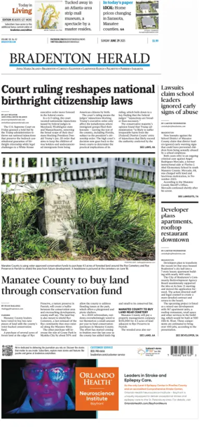 Cover of The Bradenton Herald (Sunday)