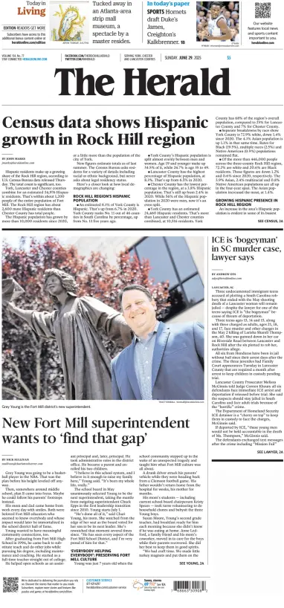 Cover of The Herald (Rock Hill)