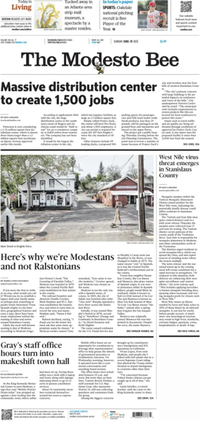 Cover of The Modesto Bee (Sunday)