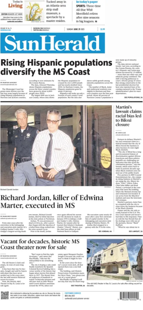 Cover of The Sun Herald (Sunday)