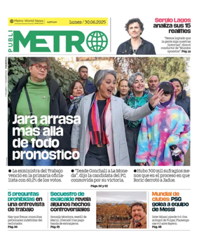 Cover of Publimetro Chile