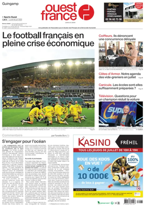 Cover of Ouest France (Guingamp)