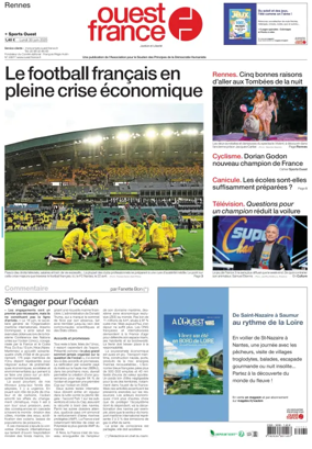 Cover of Ouest France (Rennes)