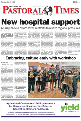 Cover of Deniliquin Pastoral Times