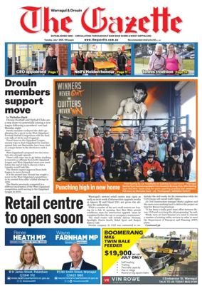 Cover of Warragul & Drouin Gazette