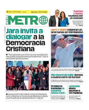 Cover of Publimetro Chile