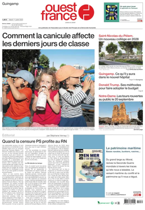 Cover of Ouest France (Guingamp)