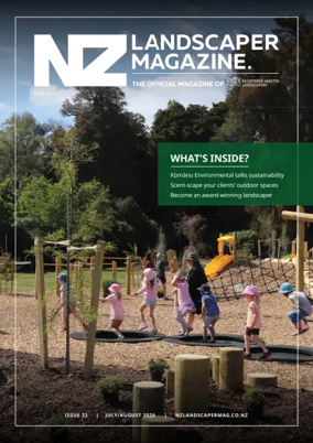 Cover of NZ Landscaper Magazine