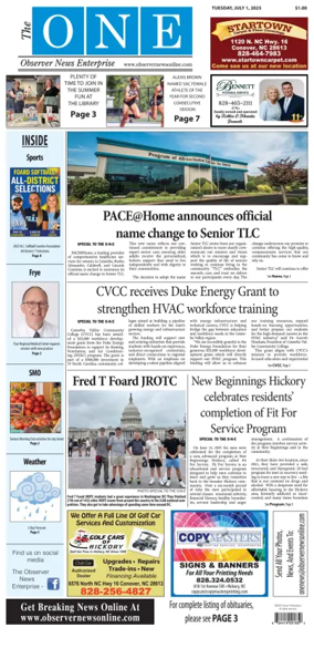 Cover of Observer News Enterprise