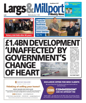 Cover of Largs & Millport Weekly News