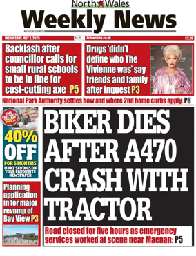 Cover of North Wales Weekly News