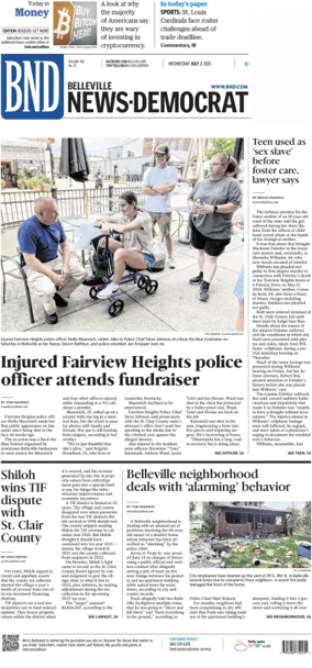 Cover of Belleville News-Democrat
