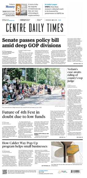 Cover of Centre Daily Times