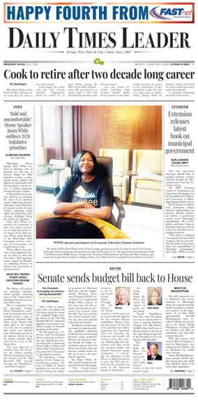 Cover of Daily Times Leader