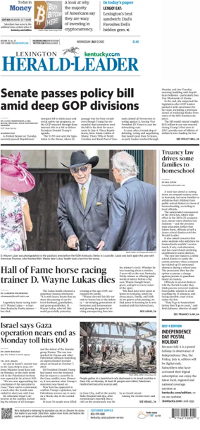 Cover of Lexington Herald-Leader