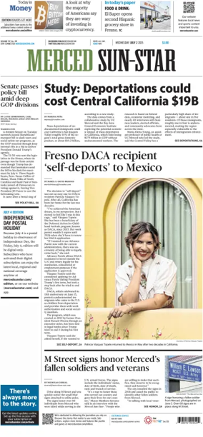 Cover of Merced Sun-Star