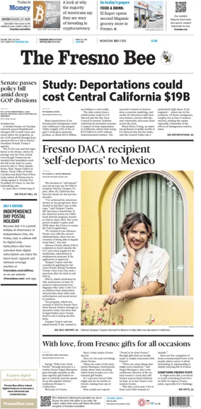 Cover of The Fresno Bee