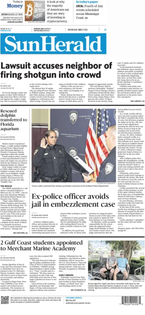 Cover of The Sun Herald