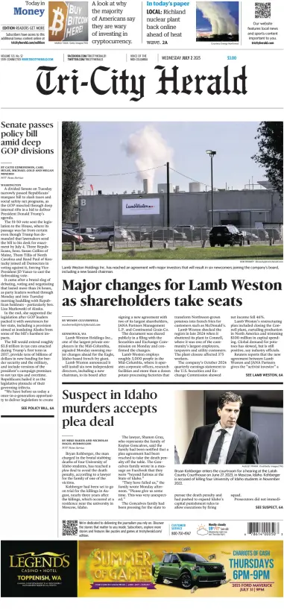 Cover of Tri-City Herald