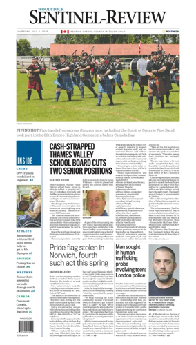 Cover of Sentinel-Review (Woodstock)