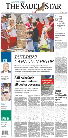 Cover of The Sault Star