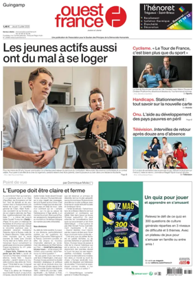Cover of Ouest France (Guingamp)