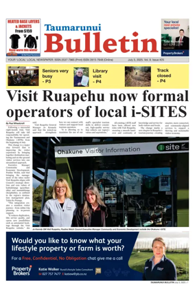 Cover of Taumarunui Bulletin