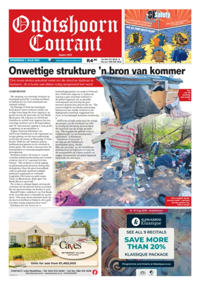 Cover of Oudtshoorn Courant