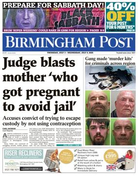 Cover of Birmingham Post