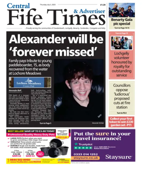 Cover of Central Fife Times