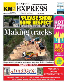 Cover of Kentish Express Ashford & District