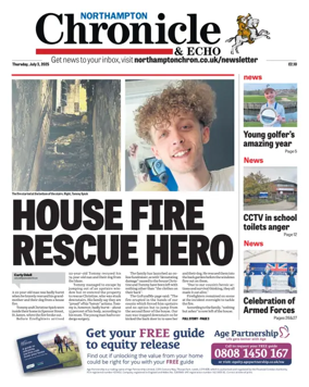 Cover of The Northampton Chronicle and Echo