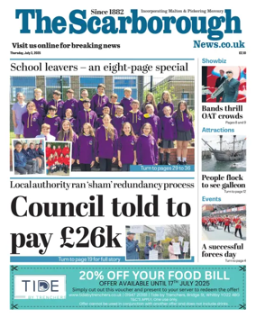 Cover of The Scarborough Evening News