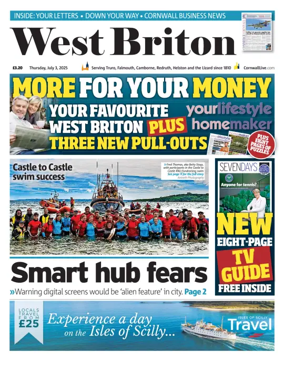 Cover of West Briton (Falmouth Penryn Helston The Lizard)
