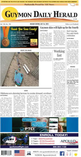 Cover of Guymon Daily Herald