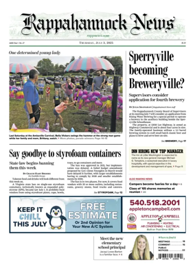 Cover of Rappahannock News