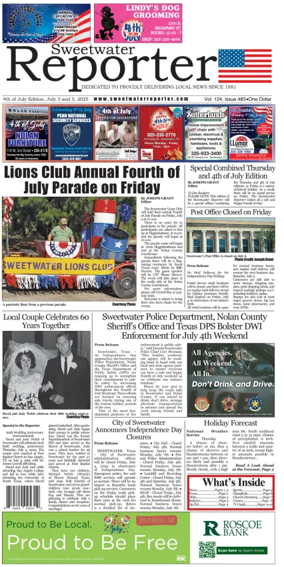 Cover of Sweetwater Reporter