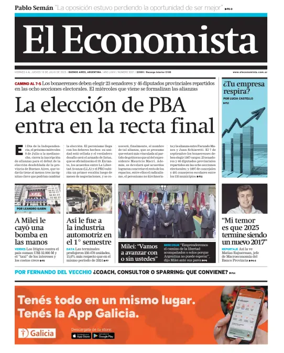 Cover of El Economista (Argentina)