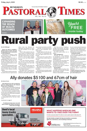 Cover of Deniliquin Pastoral Times