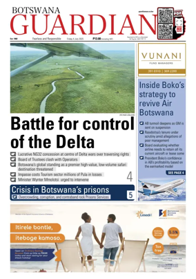 Cover of Botswana Guardian