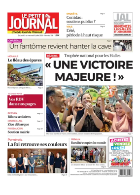 Cover of Le Petit Journal - L'hebdo local de l'Hérault