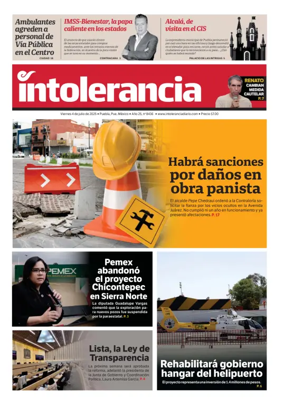 Cover of Intolerancia Diario