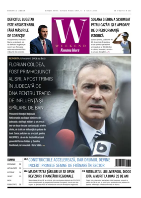 Cover of Romania Libera - Friday Edition